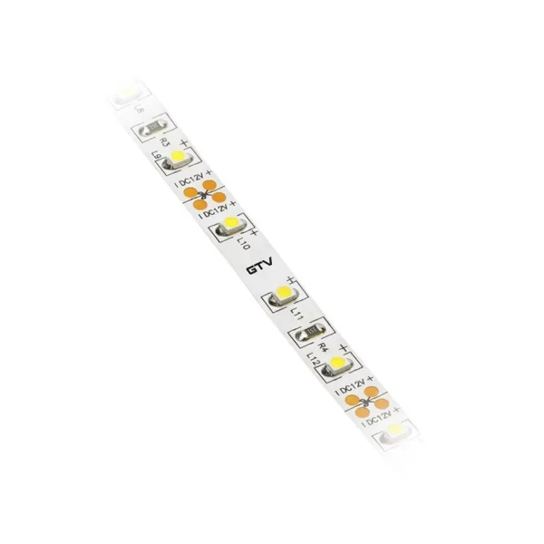 LED TRAKA 2835 60 LEDs/m 3200K 6.0 W/m 700 lm/m 12VDC IP65 8 mm  5 m